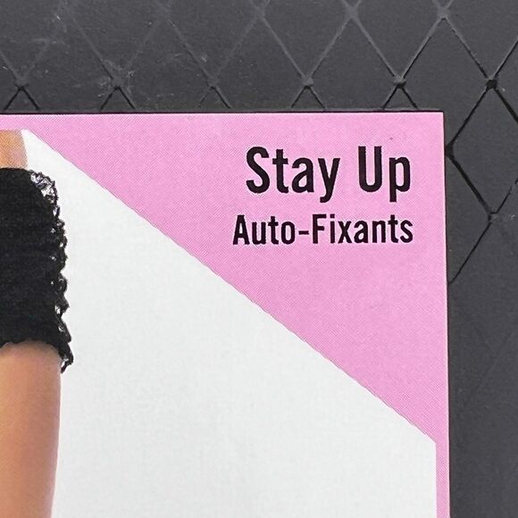 Leg Avenue Queen Size Black Fishnets Style 9122Q Halloween Costume Silicone Lace - Picture 8 of 11